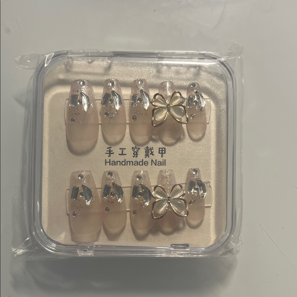 Gold and Silver Handmade Nail Set